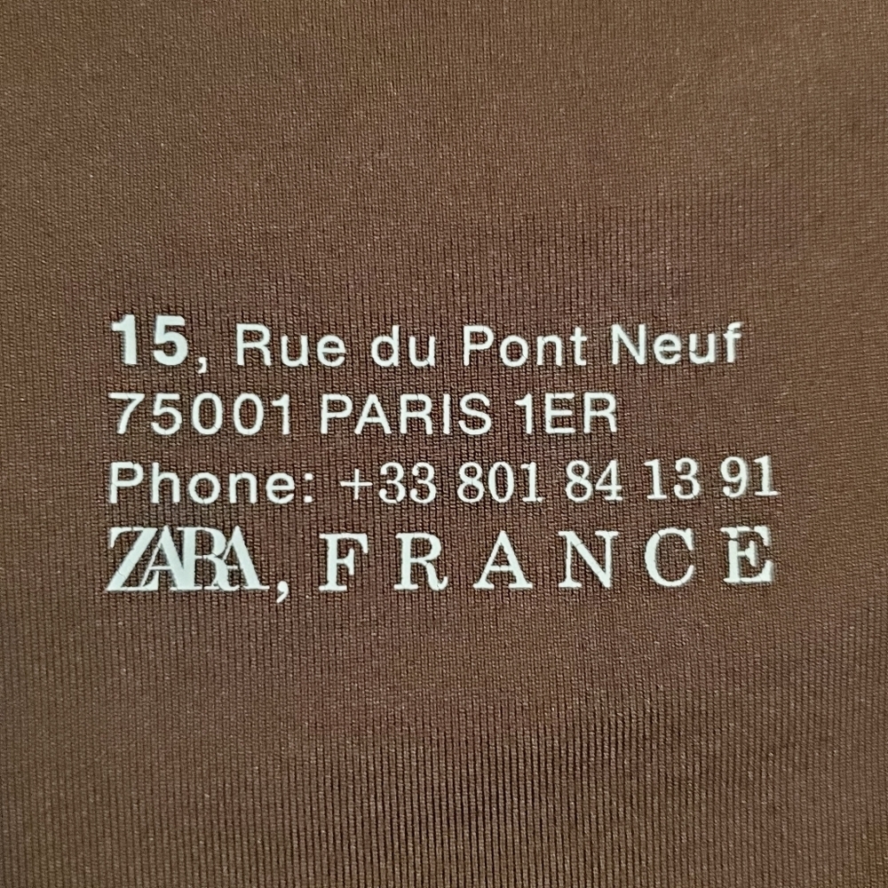 Zara Brown Long Sleeve High Neck Rolled. Small. NWOT. - Picture 2 of 6